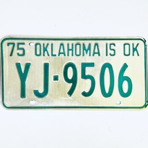 1975 United States Oklahoma Oklahoma County Passenger License Plate YJ-9506 - €11,07 EUR