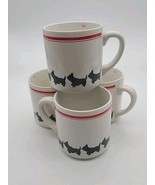 VTG Rare HTF Set of 4 Scottish Terrier Coffee Tea Mugs EUC Made In Korea - $24.00