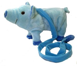 LARGE BLUE REMOTE CONTROL WALKING PIG WITH SOUND battery operated toy piggy - £15.14 GBP
