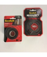 (2) Scotch Extreme Indoor Outdoor Double Sided Mounting Tape ~ 1” x 5 ft... - $26.31 CAD