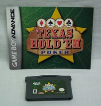 Texas Hold &#39;Em Poker NINTENDO GAME BOY ADVANCE GAME 2004 with MANUAL - £11.65 GBP