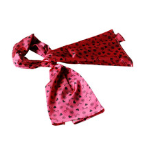 Blancho Deep Pink Lovely BOW &amp; Heart &amp; Blosom Design Romantic Comfy Silk Scar... - £21.08 GBP