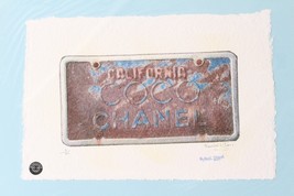 Coco Chanel Plaque Immatriculation Imprimé Par Fairchild Paris Le 11/50 - £126.65 GBP