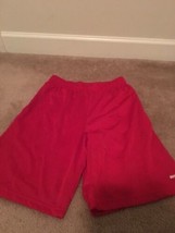 1 Pc Reebok Athletic Shorts Basketball Elastic Waist Men’s Size Large Red  - £23.54 GBP