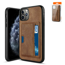 APPLE IPHONE 11 PRO Card Pocket Case In Brown By Reiko - £5.17 GBP