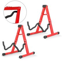 5 Core Guitar Stand Floor Pair Adjustable Heavy Duty A Frame Universal F... - $29.48