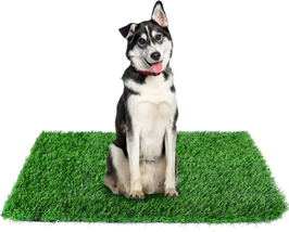34&quot; X 23&quot; Fake Grass Pee Pad for Dogs Artificial Grass Puppy Potty Training Turf - £21.08 GBP