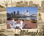 Milwaukee Wisconsin Laser Engraved Wood Picture Frame Landscape (4 x 6) - £23.50 GBP