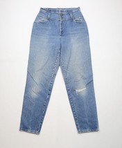 Vintage 90s Streetwear Womens 13 Tall Distressed Tapered Leg Denim Jeans... - $40.59 CAD