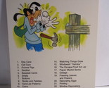1978 Walt Disney&#39;s Fun &amp; Facts Flashcard: Things To Do - $2.00