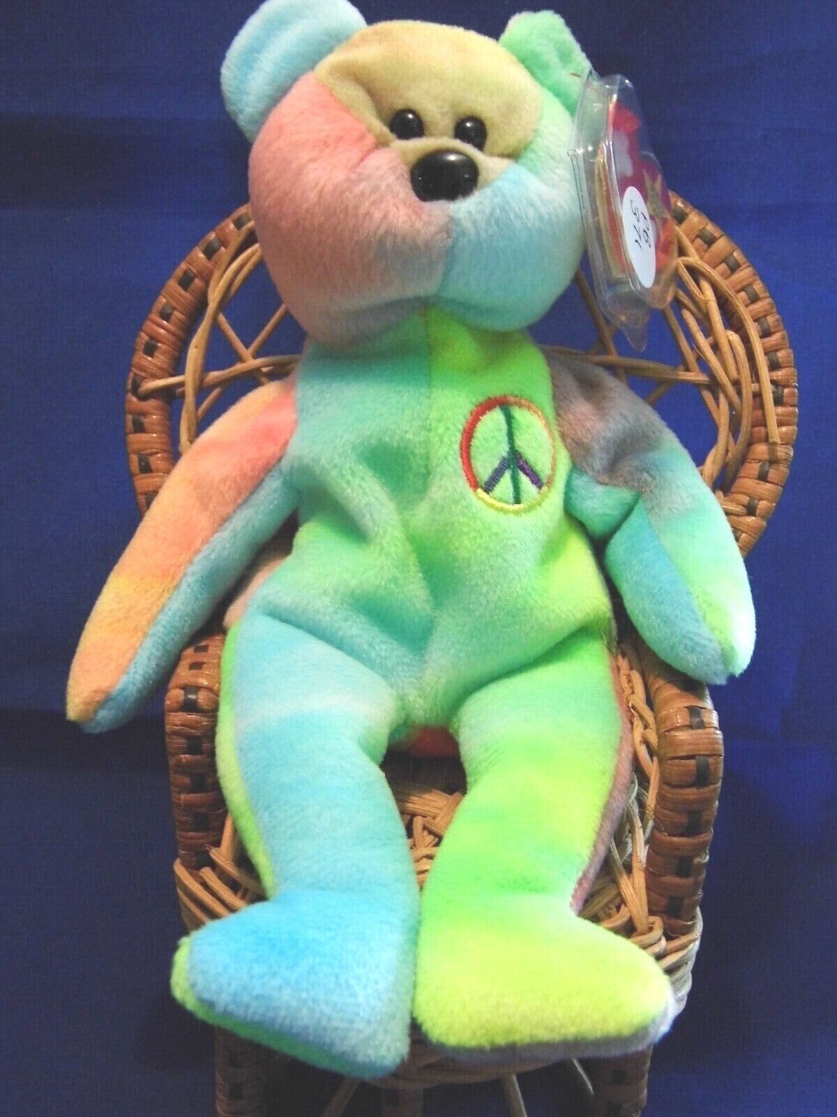 Ty Beanie Baby Peace NO# Tush, MWMT Errors on Hang Tag Nice Mix #PB371 - $11.25