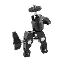 Super Crab Clamp With Ball Head Holder For Photographic Accessories(Black) - £17.30 GBP