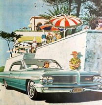 1962 Pontiac Bonneville At Beach Advertisement Automobilia General Motor... - $29.99