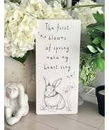 Greyscale Spring Wooden Plaque Sign - $50.42 CAD