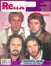 Vintage Relix Magazine 1982 Vol. 9 No. 5- The Who Cover, Grateful Dead S... - $7.95