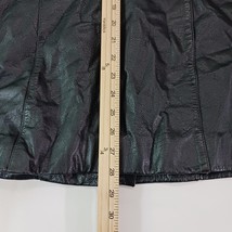 Outbrook Women's Jacket Black Belted Fit Genuine Leather Button Jacket Sz Small image 6