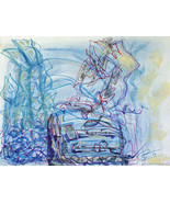 art Drawing- original, &quot;Dream toaster&quot;, Rene Castillo-Ramos - $250.00