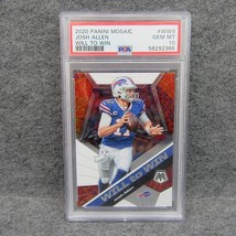 2020 Panini Mosaic Will To Win Josh Allen Bills PSA 10 GEM MINT #WW9 - £41.04 GBP