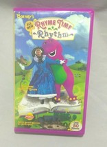 Barney&#39;s All New Rhyme Time Rhythm 1999 Clamshell VHS Kids VCR Tape - £8.23 GBP