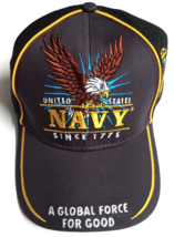 US Navy USN A Global Force for Good Since 1775 Embroidered Logo Military... - £10.19 GBP