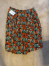 NWT LuLaRoe Madison geometric primary size X-Large  XL  pocket knee length skirt - £21.88 GBP