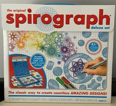 The Original Spirograph Deluxe Set 45+ Pcs in Carrying Case Kids Arts Toy 8+ NEW - £26.53 GBP