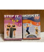Tracy York &amp; Michelle Dozois Work it off &amp; Step It Off DVD tape sets - $12.00