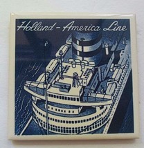  Tile Holland America Line Cruise Ship  Cork Backed 4&quot; - £7.88 GBP