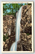 Chief Benge Water Falls Near Bristol Virginia Tennessee Linen Postcard Unused - £8.68 GBP