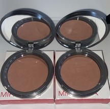 (2) PACK! MIRABELLA ( PURE BRONZE ) PRESSED MINERAL POWDER  COMPACT 0.28... - £78.68 GBP