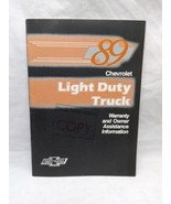 1989 Chevrolet Light Duty Truck Copy Warranty And Owner Assistance Infor... - $20.35 CAD