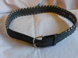 Justin Dark Gray Western Leather belt 32 - £8.78 GBP