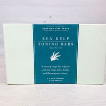 Scottish Fine Soaps Sea Kelp Toning Bars 2 x 7.05oz w Shae Butter &amp; Lemongrass - £14.97 GBP