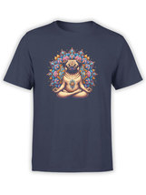 FANTUCCI Unisex Cool T-Shirts | Meditating Pug T-Shirt | 100% Cotton - £18.49 GBP+