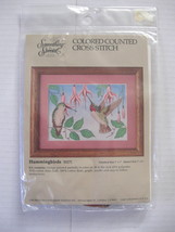 Hummingbirds Colored Counted Cross Stitch Kit - Something Special Kit No... - $15.99
