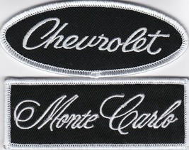 Chevrolet Monte Carlo Ss Black SEW/IRON Patch Badge 350 396 454 383 Stroker - £8.60 GBP