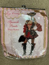 Sexy Spanish Pirate Swashbuckler Adult Halloween Costume New Sz Small - £25.52 GBP