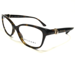 Bvlgari Eyeglasses Frames 4128-B 504 Brown Tortoise Gold Crystals 54-16-140 - $163.41