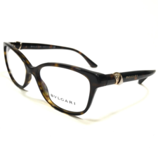 Bvlgari Eyeglasses Frames 4128-B 504 Brown Tortoise Gold Crystals 54-16-140 - $163.41