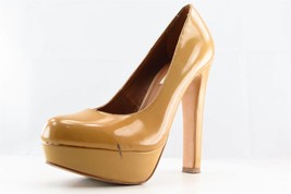 Steve Madden Platform Beige Patent Leather Women Shoes Size 7 Medium - £13.25 GBP