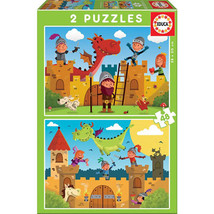 Educa Puzzle Collection 2 sets with 48pcs - Dragons&amp;Knights - $38.57
