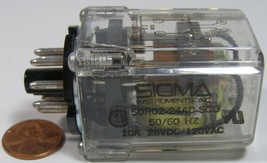 Sigma Relay 50R02-24VAC-SC0 50/60Hz 10A 28VDC/120VAC   1 count - $16.99