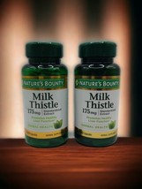 2x Natures Bounty Milk Thistle 175mg Healthy Liver Function 100 Caps Ea ... - $21.16