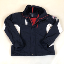 Ralph Lauren Sport Big Pony Alpine Ski US-67 Jacket Coat Blue Hood Women... - £39.55 GBP