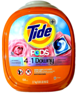 Tide Laundry Detergent Pods with 4 in 1 Downy April Fresh 104 Count - $62.59 CAD