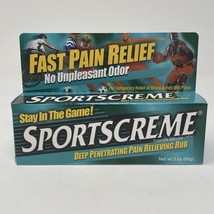 Sportscreme Deep Penetrating Pain Relieving Rub 3oz New in Box See Pics - $72.78