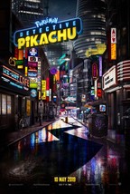 Pokemon Detective Pikachu Movie Poster Ryan Reynolds Film Print 27x40&quot; 24x36&quot; - £9.30 GBP+