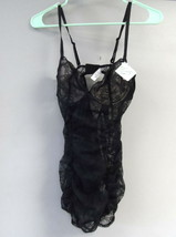 Adore Me Women&#39;s Lace Risque Babydoll 10969 Black Medium - $14.24