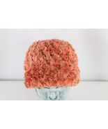 NOS Vintage 90s Streetwear Textured Fuzzy Shag Beanie Hat Cap Pink Women... - $918.07 MXN