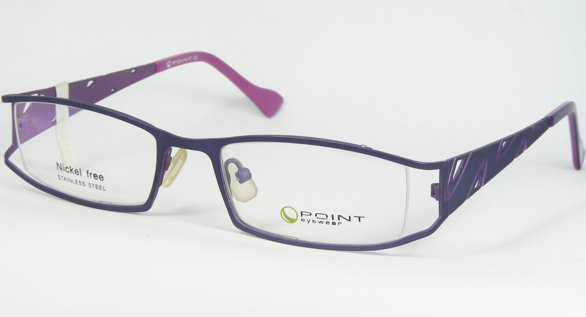 POINT Anteojos 2060 C1 Ametista/Lila Gafas Montura Metálica 48-18-138mm - $46.52